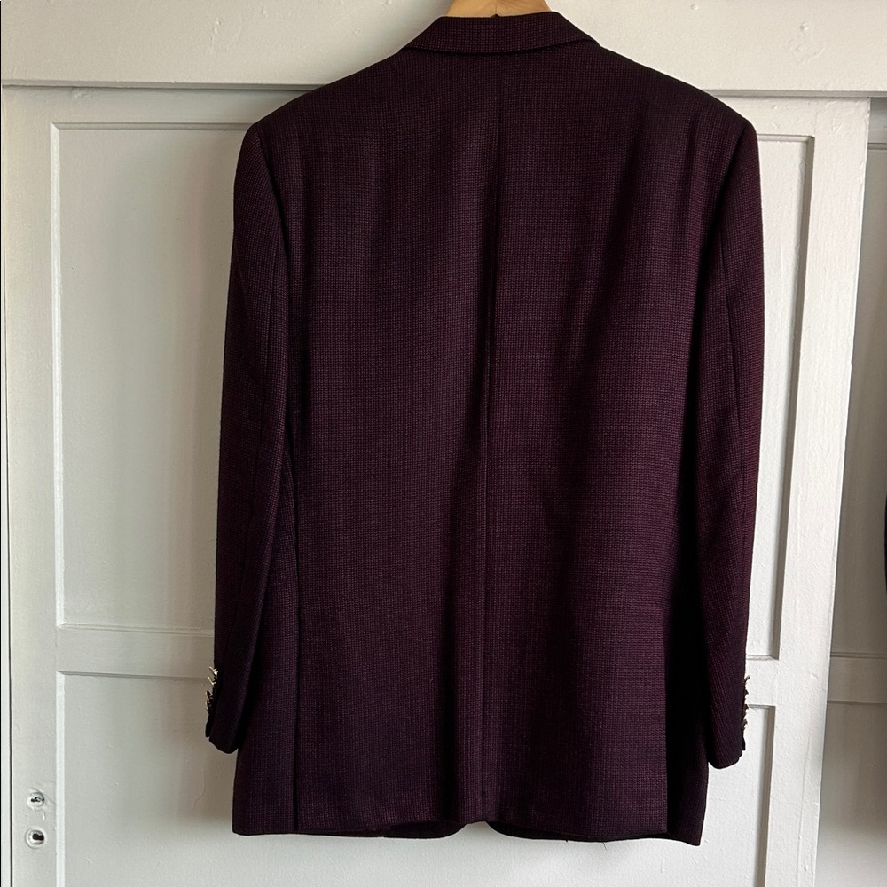 Brioni Men’s Rich Burgundy Sport Coat 75% Wool 25% Silk Made in Italy 🇮🇹 - Picture 5 of 12